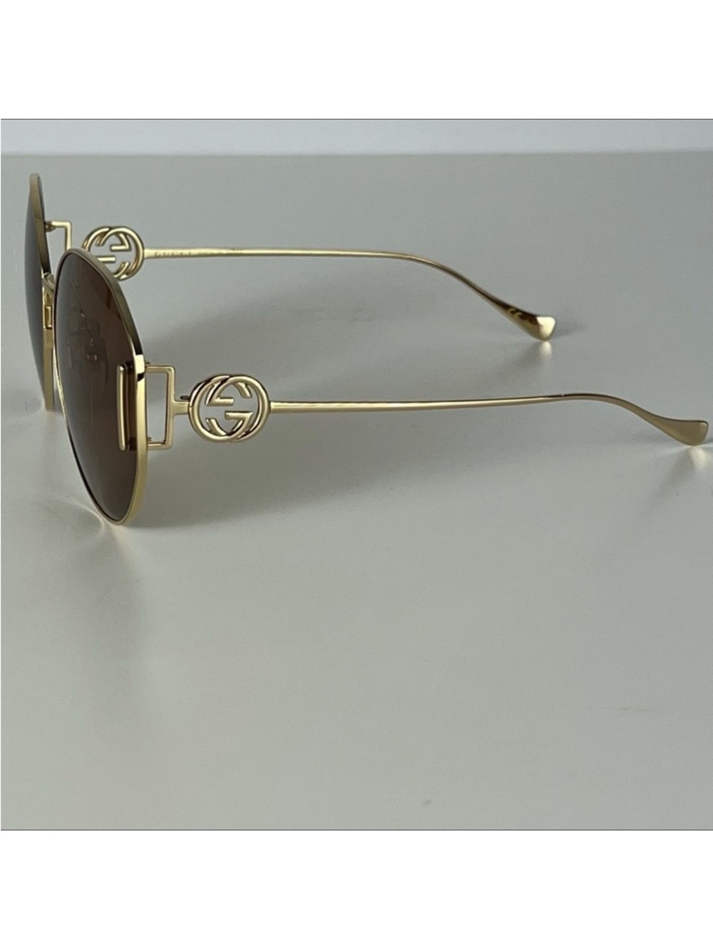 NEW GUCCI AUTHENTIC DESIGNER ROUND SUNGLASSES - Picture 2 of 12